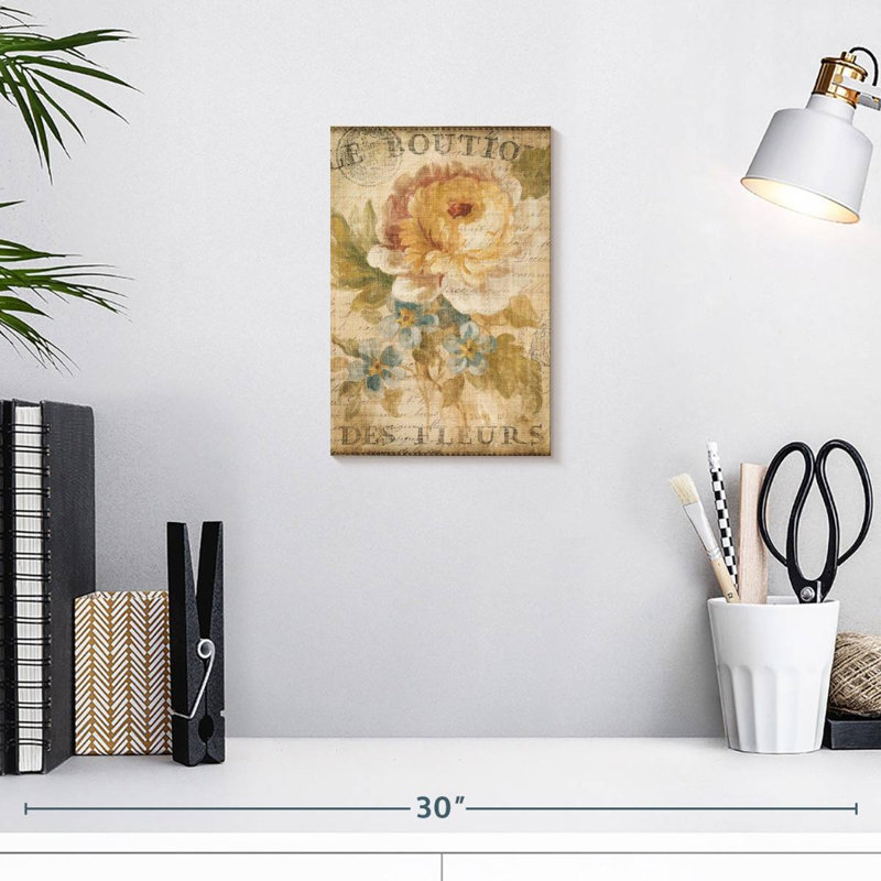 Harnek Parisian Flowers I, H 12 po x l 8 po