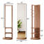 Miroir pivotant sur 360 ° pivotant sur 69 po x 20 po multifonctionnel pleine longueur avec porte-manteaux et porte-manteau-624755093
