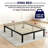 14"King Size Bed Frame With Wood Slats, No Box Spring Needed, Metal Platform Bed Frame, Easy Assembly, Black-836652640
