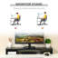 Dual Riser with Adjustable Length and Angle Screen Riser for Laptop Printer TV 117*23.5*10 cm MDF 1 Piece Monitor Stand Black Monitor Stand