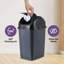 Poubelle de cuisine Superio de 9 gallons avec poubelle à couvercle basculant et couvercle supérieur pivotant 37 Qt Poubelle de recyclage moyenne pour bureau, salle de bain, sous le comptoir, dortoir, chambre à coucher (gris foncé)-123541521-123541522