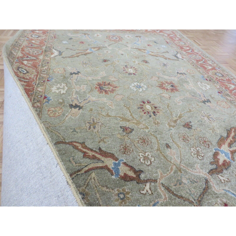 Tapis rectangulaire en laine 5 pi 6 po x 8 pi 6 po One-of-a-Kind