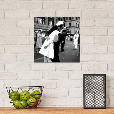 Kissing The War Goodbye - V-J Day In Times Square by Victor Jorgensen - Wrapped Canvas Print