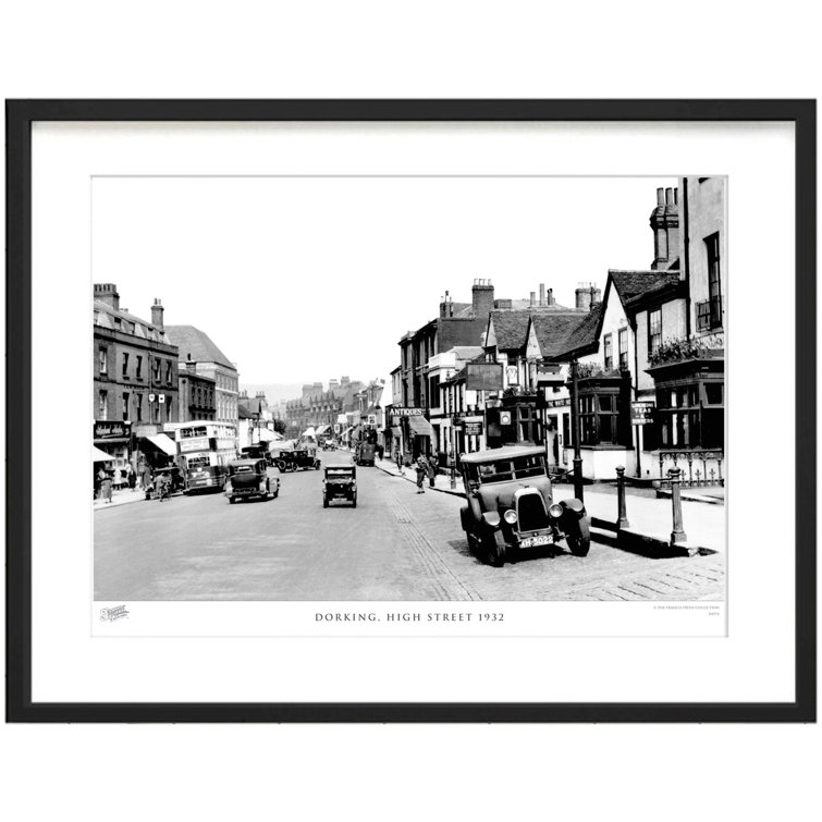 Dorking, High Street 1932 by Francis Frith - Single Picture Frame Print