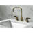 Kingston Brass NuvoFusion Two-Handle 3-Hole Deck Mount Widespread Bathroom Faucet with Retail Pop-Up Drain-28237157
