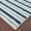 Tapis rayé bleu Newell-19475964