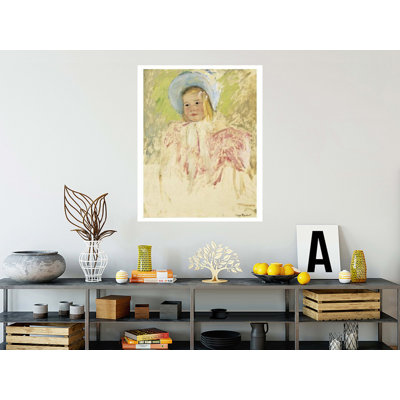 Simone in a Blue Bonnet (No. 1) by Mary Cassatt - Giclee Print