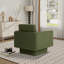 Fauteuil d'appoint pivotant rembourré à accoudoirs évasés-994436602