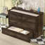Grand lit escamotable style ferme avec station de charge, lit plateforme pliable-1530975082