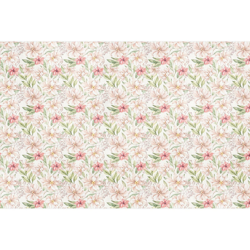 Toile Damask Peel & Stick Floral, 96" L x 144" W