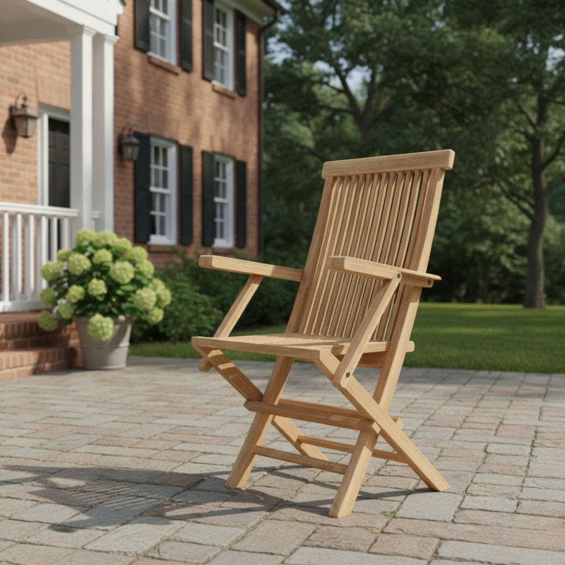 Classic Outdoor Teak Lounge Chair