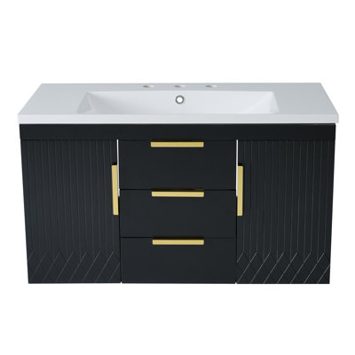 Meuble-lavabo de 36 pouces avec lavabo en résine