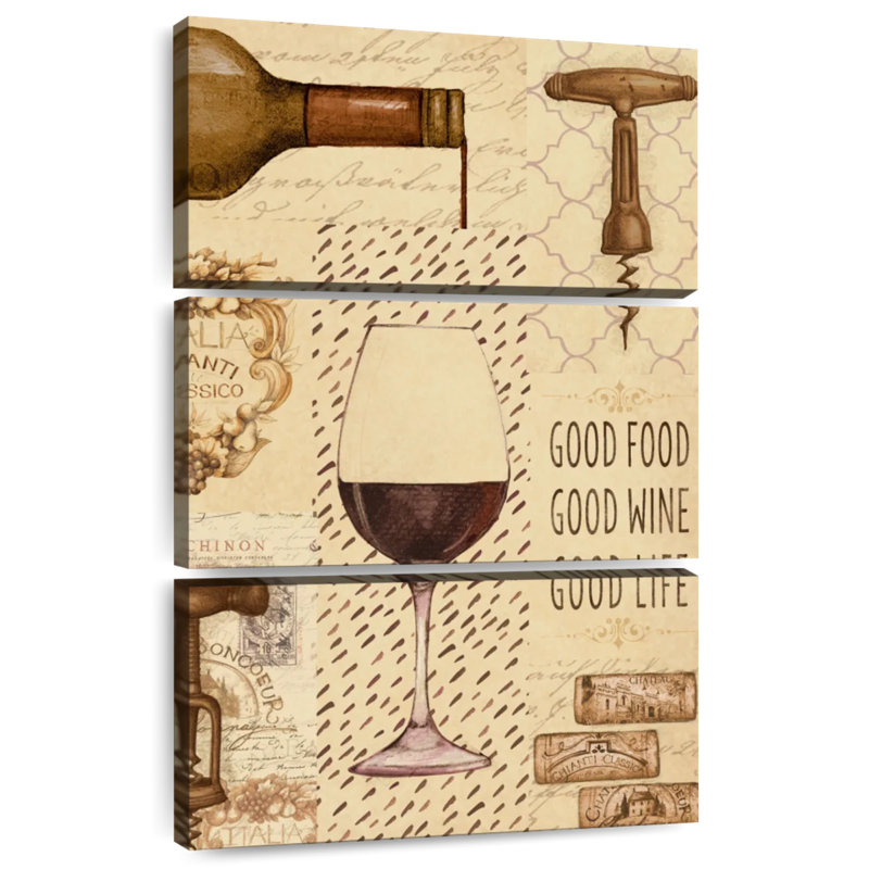 Yarlin Wine Glass Collage, 32" H x 20" W
