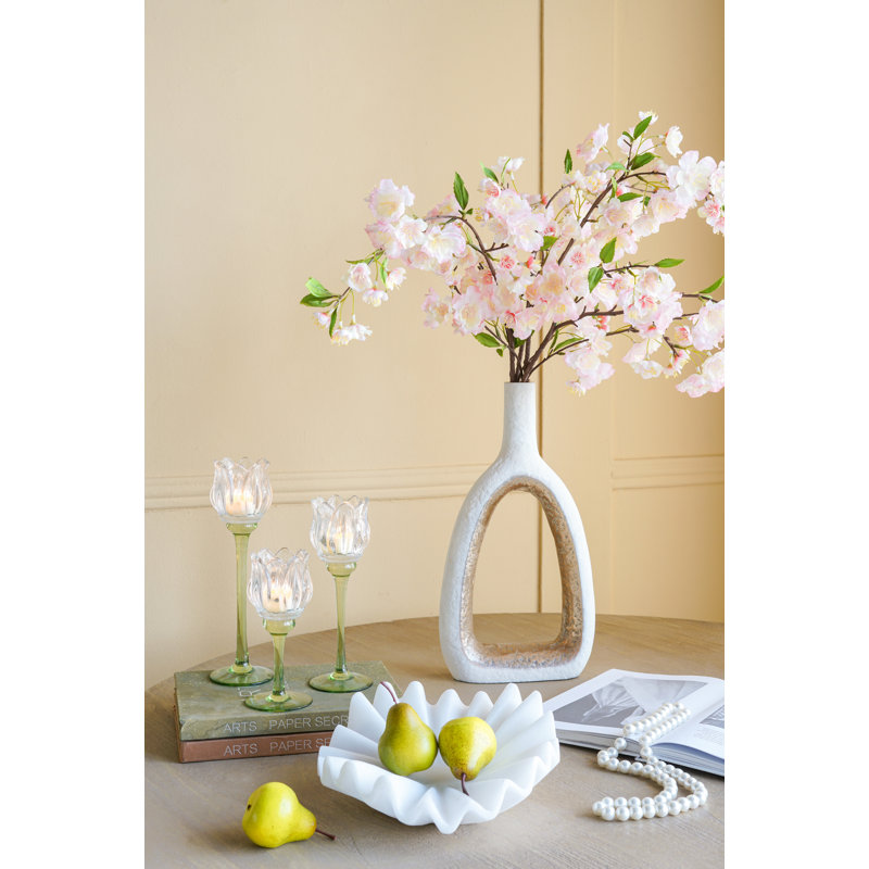 Vase décoratif 9X2x15.5 ", H 15,7 po x l 9 po x P 2 po