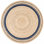 Tapis brun / bleu marine en jute tissé à la machine Speight