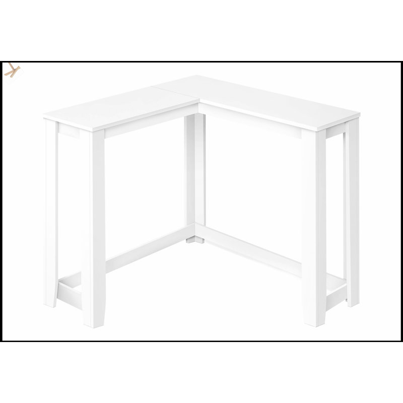 Table d'appoint étroite en stratifié blanc pour vestibule, coin, design contemporain et moderne, peu encombrant et élégant