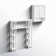 Lund Coventry Over Toilet Open Shelving Unit with Left and Right Side Shelves, Wall Mounted Cabinet with Two Doors and Open Shelf