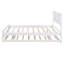 Lit plateforme double avec lit gigogne réglable, blanc (ancien SKU: SM000248AAK)