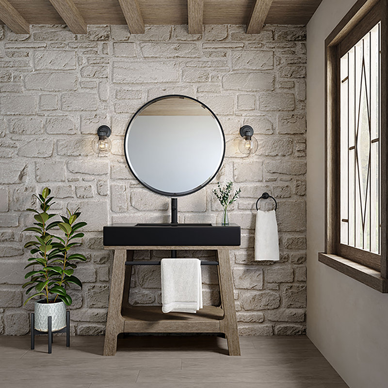 Auburn 36" Sinngle Bathroom Vanity Set, Matte Black