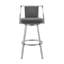 Chaise de bar pivotante en similicuir et fer Anecia-706683706-752325802
