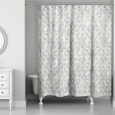 Doty Soft Damask Single Shower Curtain