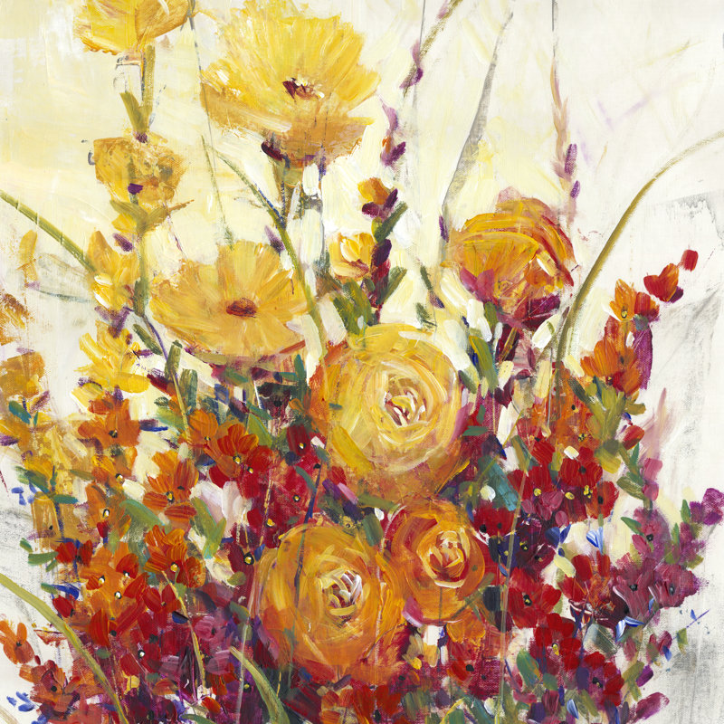 Mixed Bouquet I by Timothy O' Toole - Wrapped Canvas Painting, 122cm H x 122cm W