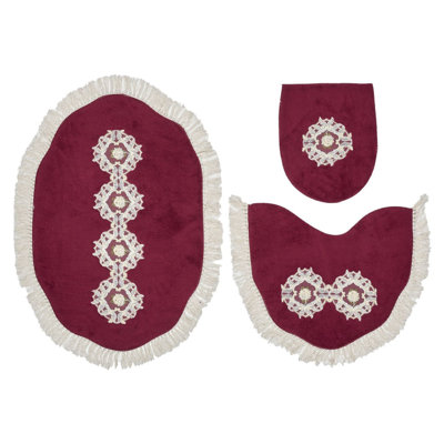 Non-Slip Bath Rug and Toilet seat Cover