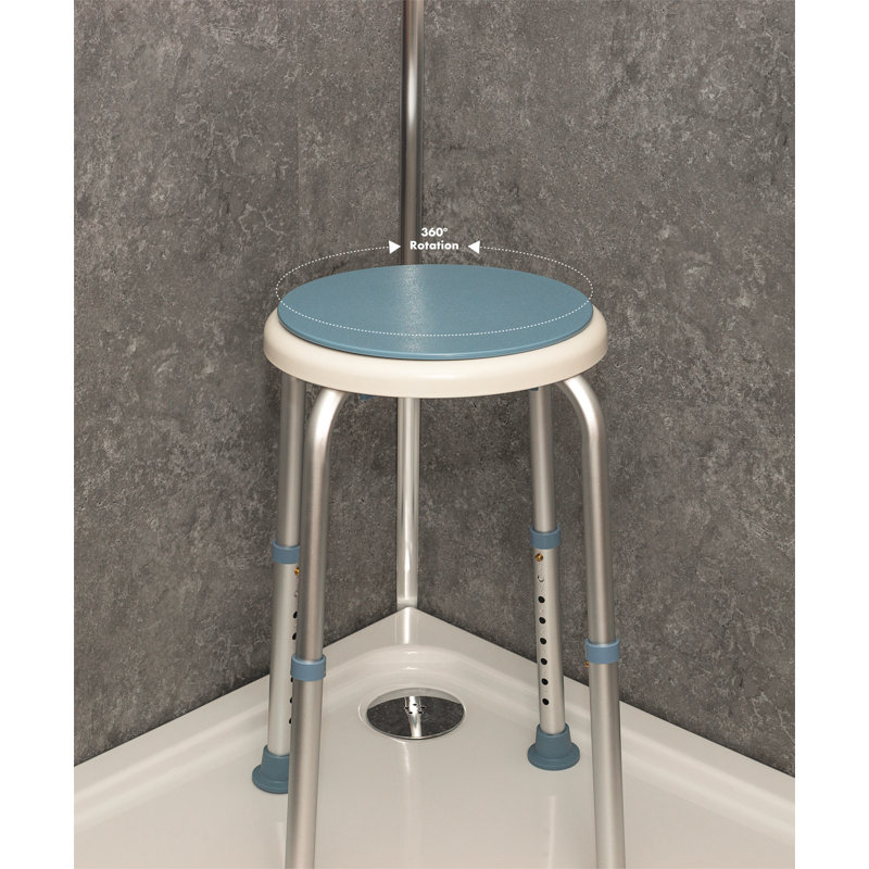 BATH STOOL WITH ROTATING SEAT