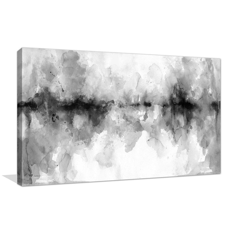 Island Mist - Peinture, L 30 po x H 18 po, Toile tendue