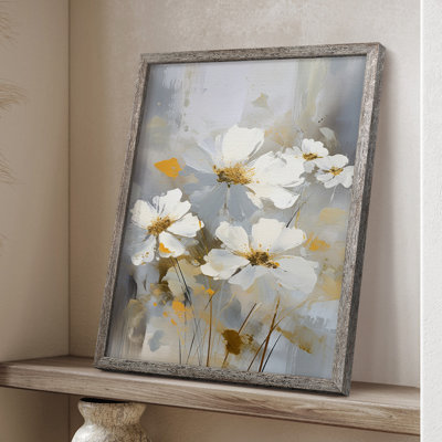 Reproduction encadrée FLORAL Series CDXII - bois massif
