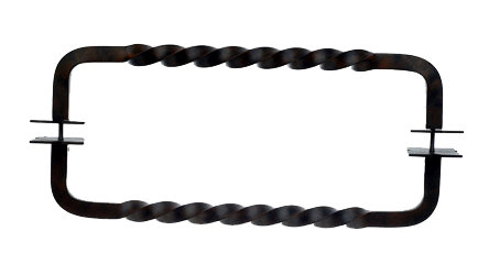 Twist 8" Center to Center Appliance pull, 18" Center to Center, Patina Black