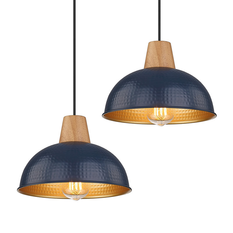 Bryn 1 - Light Blue Dome Pendant