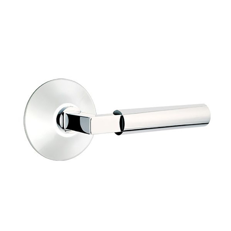 Levier de porte avec rosette Hercules, Chrome brillant, Gauche