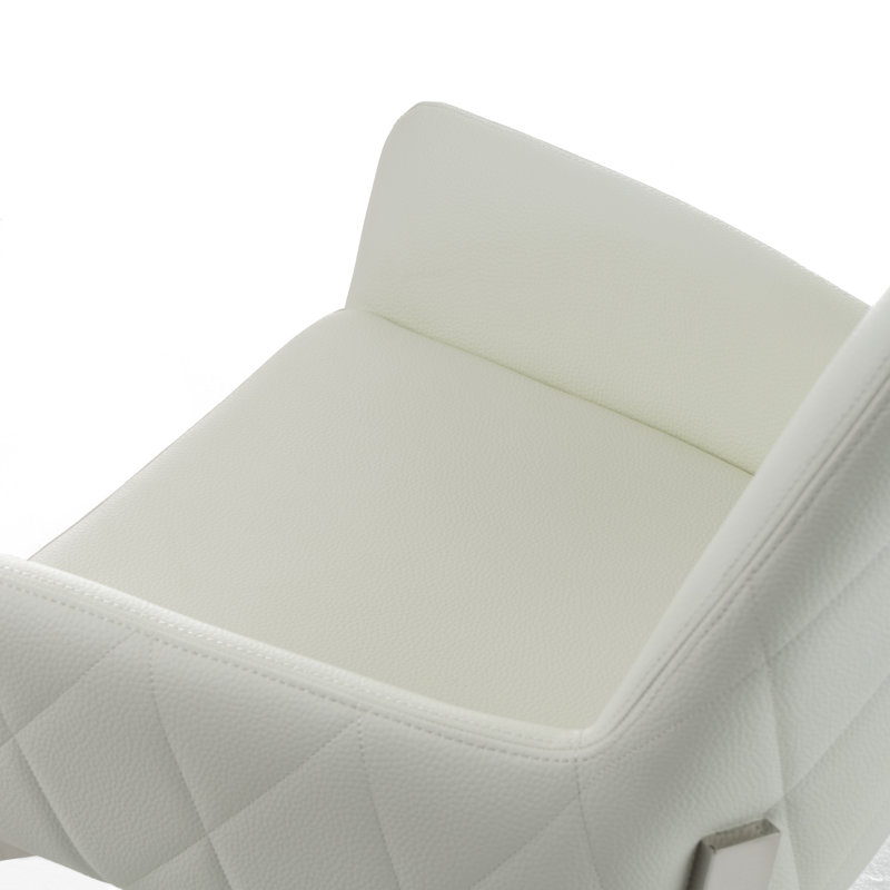 Chaise avec accoudoirs capitonnée Azuredee