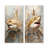 Minimalism Shark Painting In Golden Beige - Shark Metal Wall Art Living Room Set Of 2-1933429206