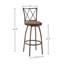 Ensemble de chaises de bar 3 pièces