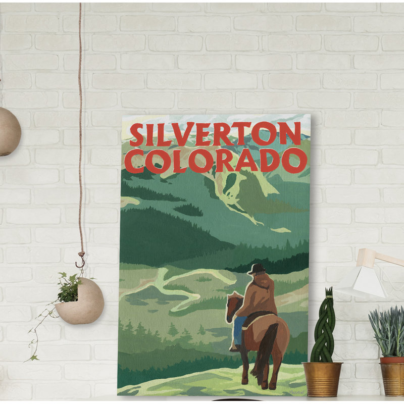 Silverton, Colorado - reproduction d'art sur toile tendue, H 24 po x l 16 po x P 1,5 po
