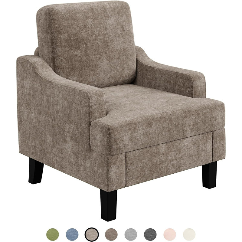 Fauteuil Chenille, Tan Chenille, 1