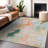 Machine Washable Indoor/Outdoor Xhevrie Peach Rug-1009165482