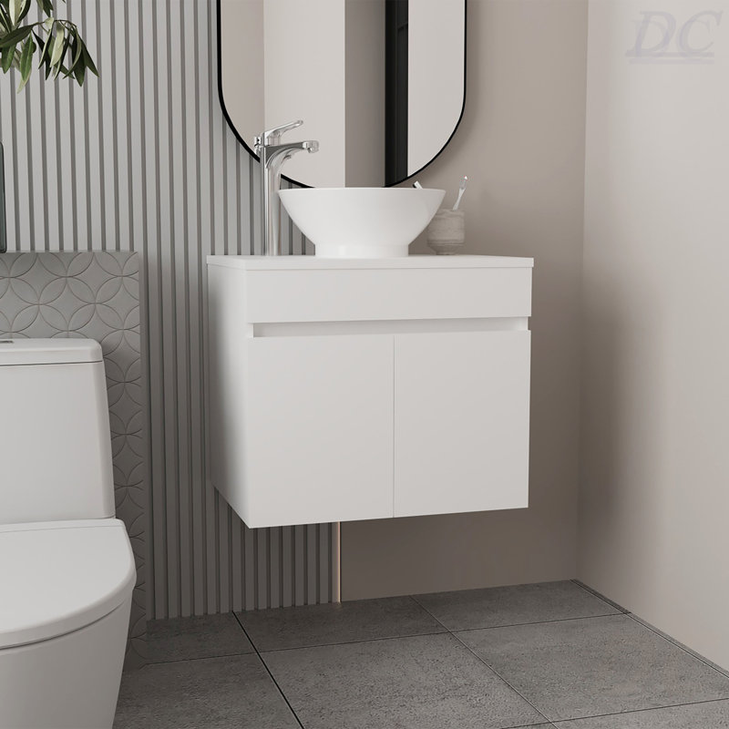 Meuble-lavabo vasque Manchester, tablette ouverte