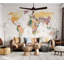 Murale carte pelez et collez - Carte du monde-1780676066