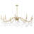 Mariposa 10-Light Chandelier in Warm Brass