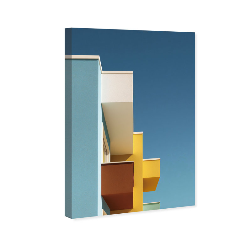 Orthogonal Sky View Architecture Canvas Print by Oliver Gal, Black Frame, 10 x 15, 30"H x 45"W, Gallery Wrapped