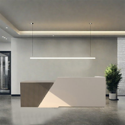 Multi-Functional Front Desk, Computer Desk, Sayreville with Locking Drawer, No Assembly Required