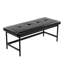 Banc en métal et similicuir-1921661161