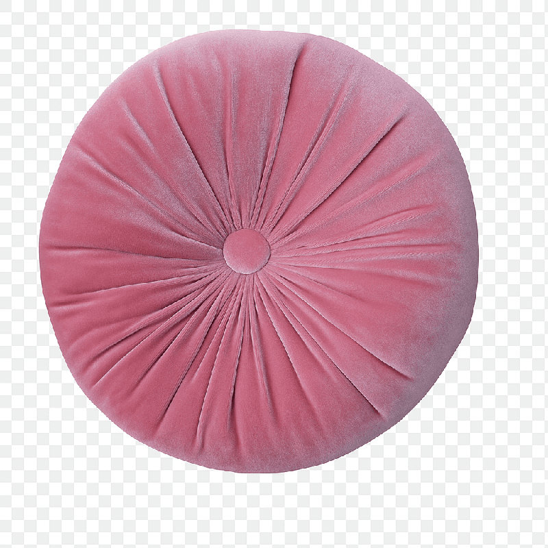 Therese 16" Tufted Round Throw Pillow, 16'' H X 16'' W, Vintage Pink
