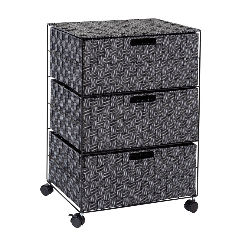 Camptown 3 Drawer Storage Drawer, Gray