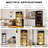 Corner Display Cabinet With Glass Doors, 71" Lighted Curio Cabinet With 3 Color Lights For Collectibles, 5-Tier Display Case With Human Body Sensor For Living Room, Bedroom, Dining Room, Black