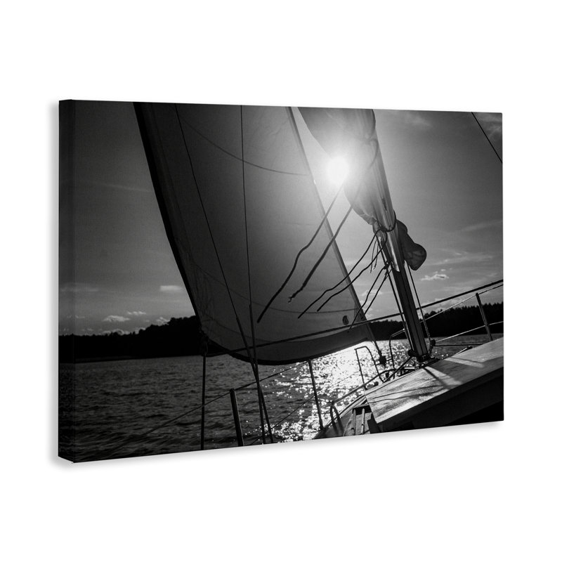 Voile contre le ciel, art mural par LSR Design Studio bp-481_CN, H 16 po x l 24 po
