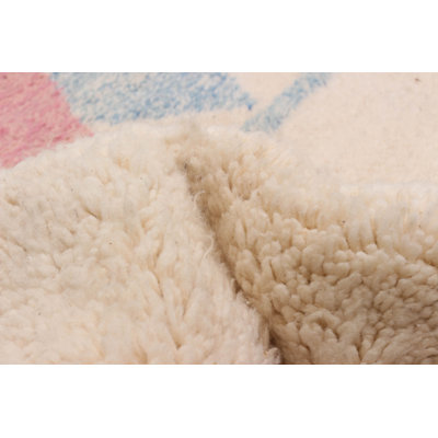 Gerberoy One-of-a-Kind Rectangle 6'0" X 8'3" 1990s Wool Area Rug Cream